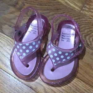 pink jelly slip flip size 3